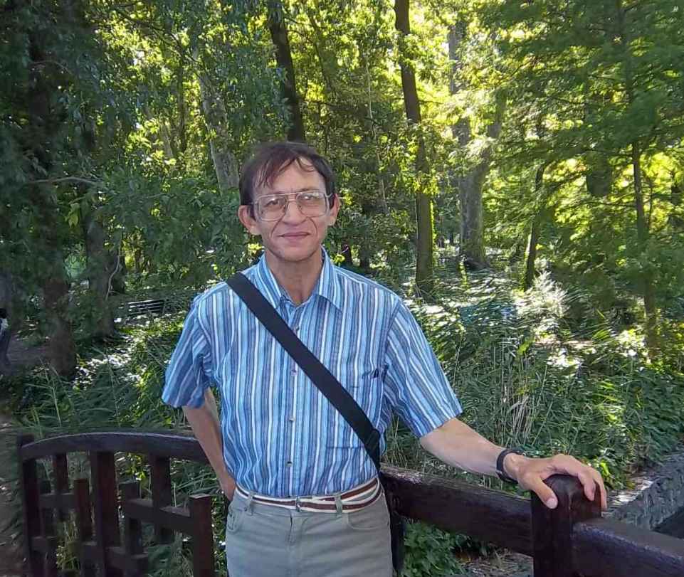 Patrick Huet, écrivain, au Parc de la Tête d'ör à Lyon.